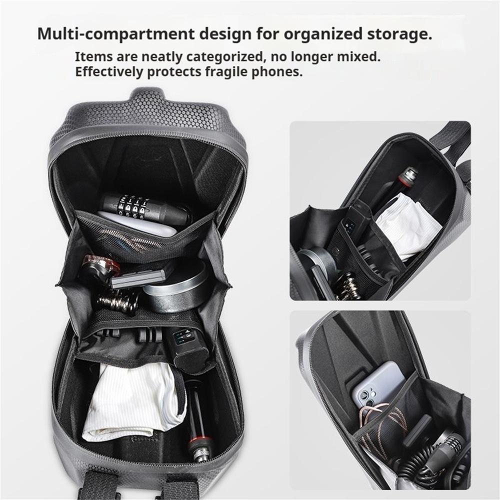 3L Large Capacity Electric Front Bag Waterproof EVA Hard Shell Bags Handlebar Hanging Bag Storage Accessories For Scooter
