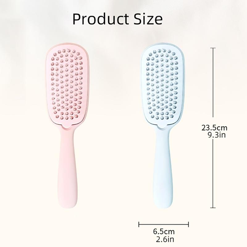Soft Bristles Hair Comb for Scalp Massaging and Styling Curly Detangler Hairbrush Suitable for Travel and Home Use