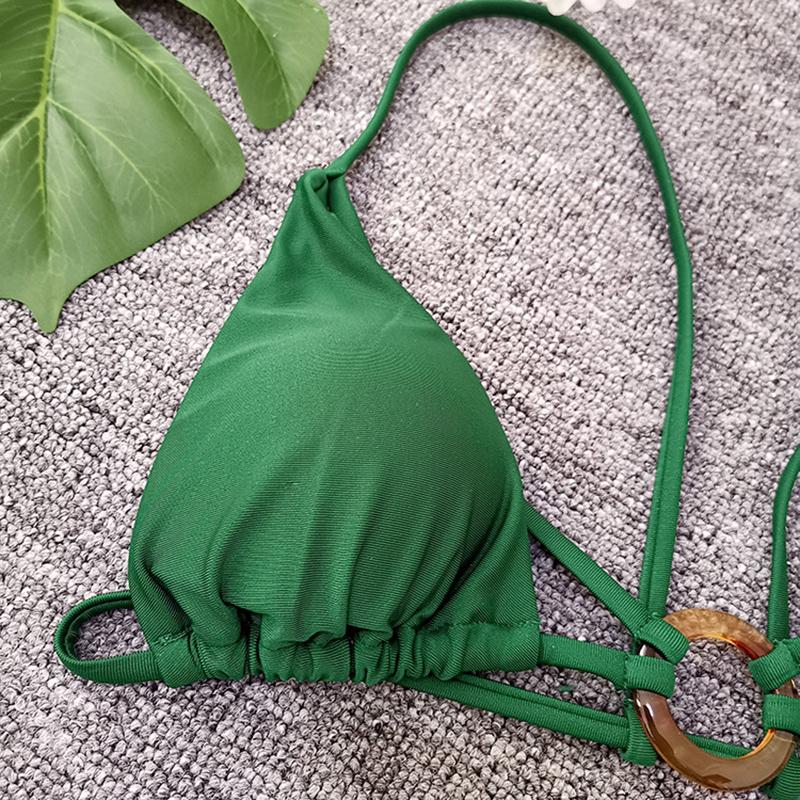 Womens Patchwork Sexy Bikini Set Split Swimsuit Summer Beach Two Piece Swimwear