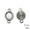 Valentine's Day Accessories For Making Jewelry Fit Round 12mm Glass Cabochon Base Setting Tray Accessories Parts Women's Clothing Bag Accessories