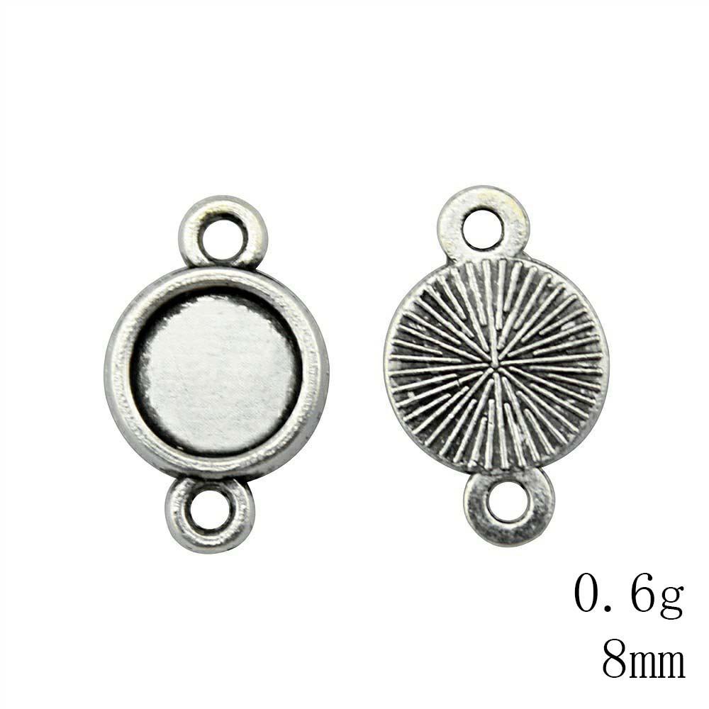 Valentine's Day Accessories For Making Jewelry Fit Round 12mm Glass Cabochon Base Setting Tray Accessories Parts Women's Clothing Bag Accessories