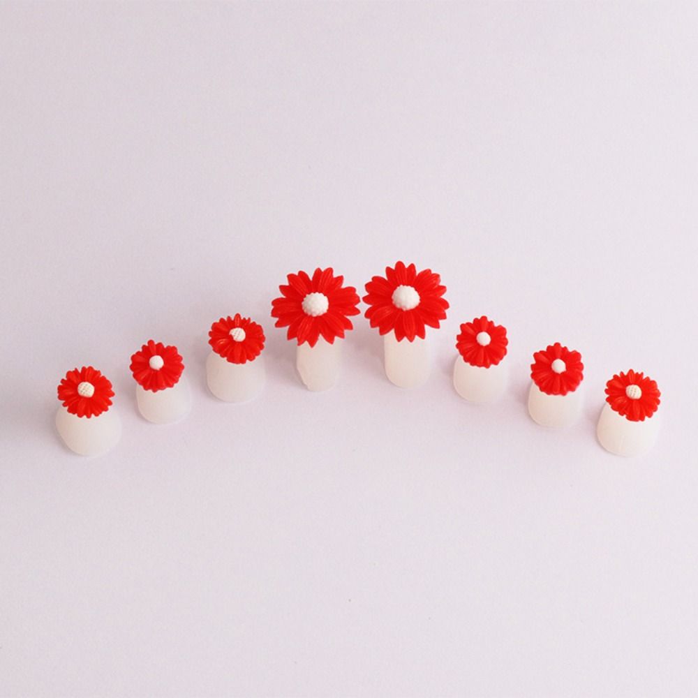 Soft Silicone 8Pcs/lot Daisy Toe Separator Nail Art Tool Foot Finger Divider Manicure Pedicure Care