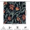 Stylish Floral Shower Curtain For Bathroom Decor Waterproof Fabric With Hook Rings Multiple Sizes Available