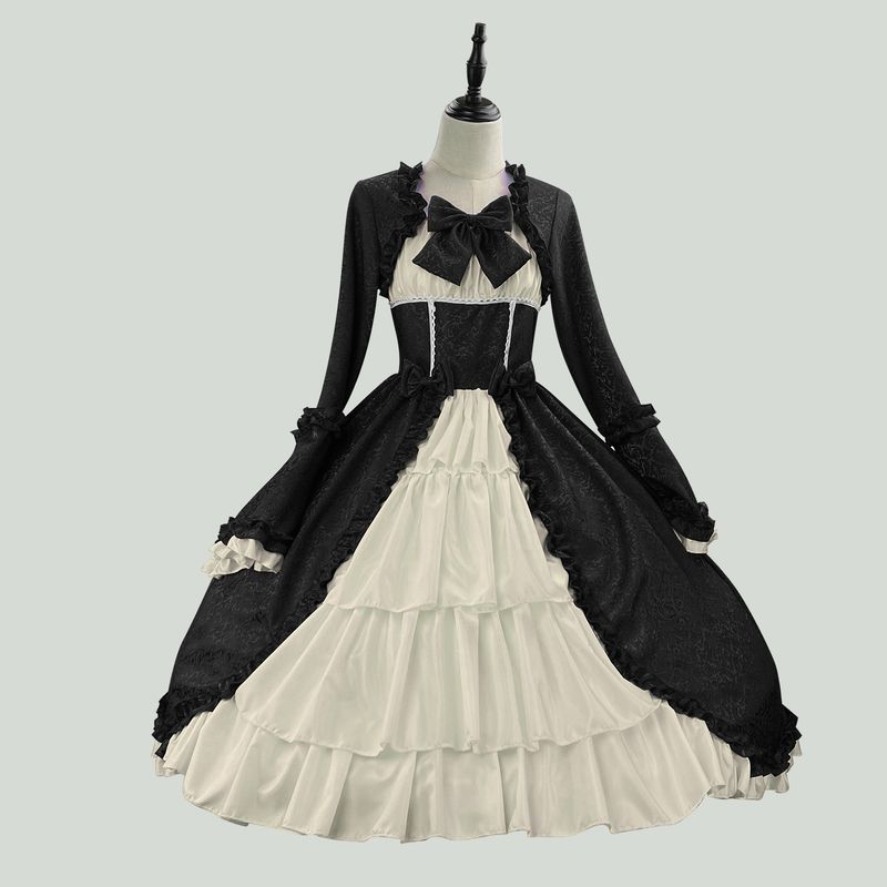 Dark Ball Dress Court Retro Lolita