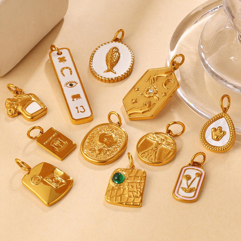 Love Star Moon Multi-Element Diamond Pendant Stainless Steel Light Luxury Diy Bracelet Necklace Pendant Accessories