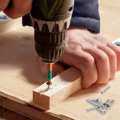 TAORAYO Self-Tapping Screws, Wood Screws, Truss Head Self-Tapping Screws, Wood Screw Set, Screw Nails, Truss Head Self-Tapping Screws, Cross Recessed