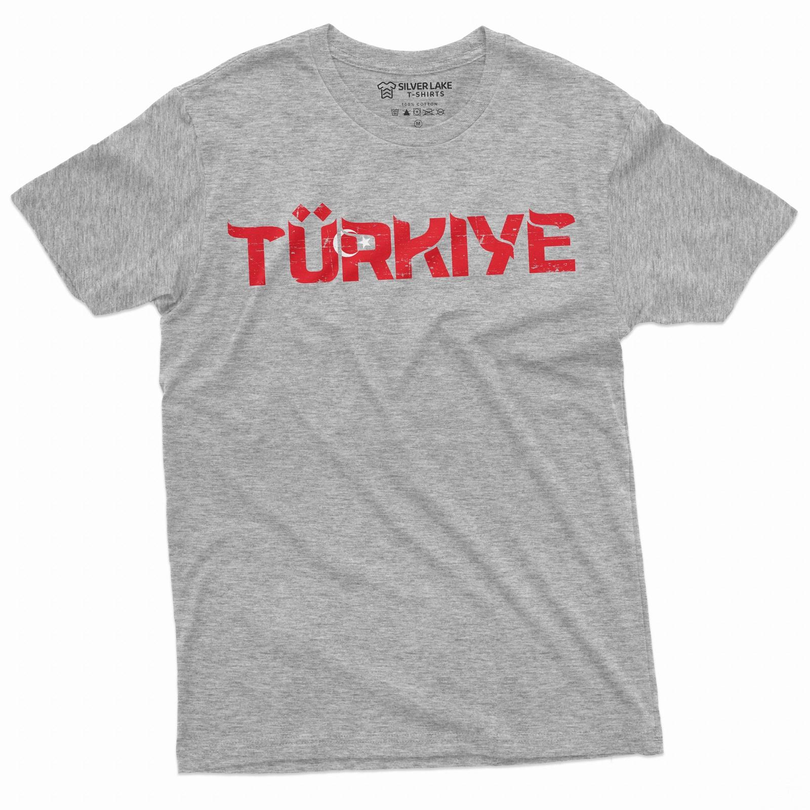 Men s Turkey Turkiye T-shirt Republic Tee Mens shirt flag Turkish flag tee Unisex T-Shirt L