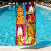Garfield Print Beach Towel Design, Soft, Lightweight. for Home Bathroom, Spa, Pool, Yoga, Surfing, Camping, Gift for Family, Friend