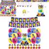 Splatoon3 Birthday Party Supplies Kit With Banner Balloons And Cake Toppers For Kids