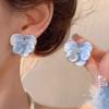 Vintage Color Flower Petal Earrings Luxury Women Travel Seaside Wearable Jewelry Girls Photo Props Fashion Elegent 3D Earring