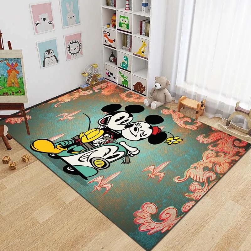 

Mickey Mouse Cartoon 3D Area Rug Carpet for Living Rooms Children s Bedroom Home Decor Sofa Doormat Floor Non-slip Mat Gift 40cm x 60cm