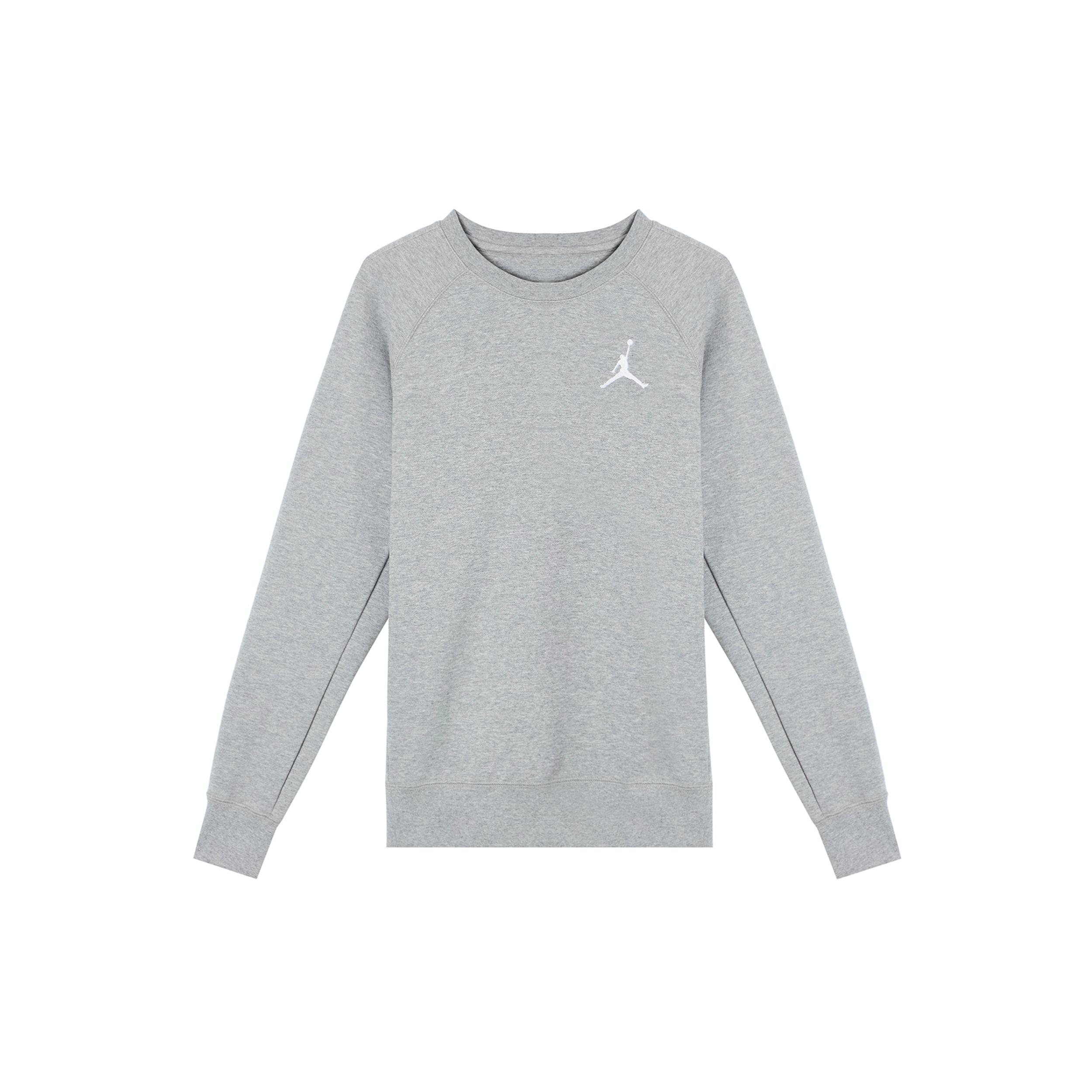 Jordan Sweatshirts Men s Gray Crew Neck Moderate Regular CQ7760-063 M