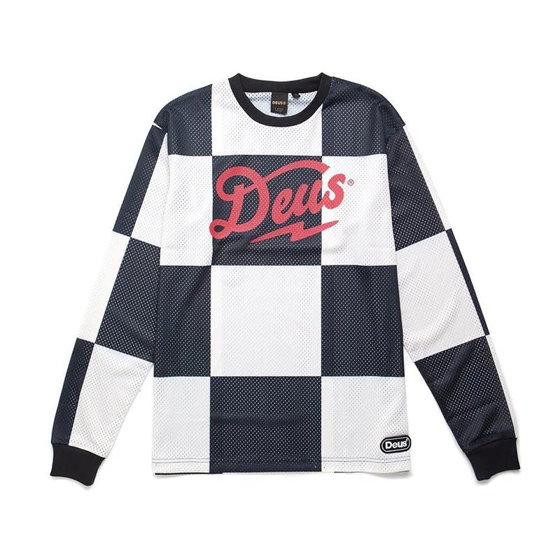 DEUS American Retro Quick-drying Breathable Moisture Removal Jersey Sports Outdoor Long-sleeved T-shirt Racing Ruffian Handsome Locomotive Suit