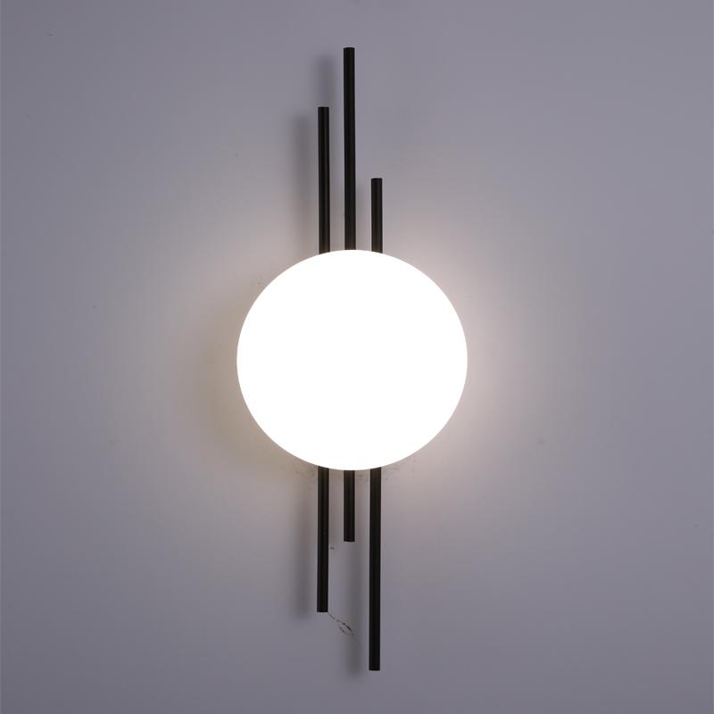 

Новый настенный светильник Led Simple Modern Night Lamp Minimalist Спальня Гостиная Фоновый настенный светильник 8W&Tricolor dimming&AC185-235V чёрный