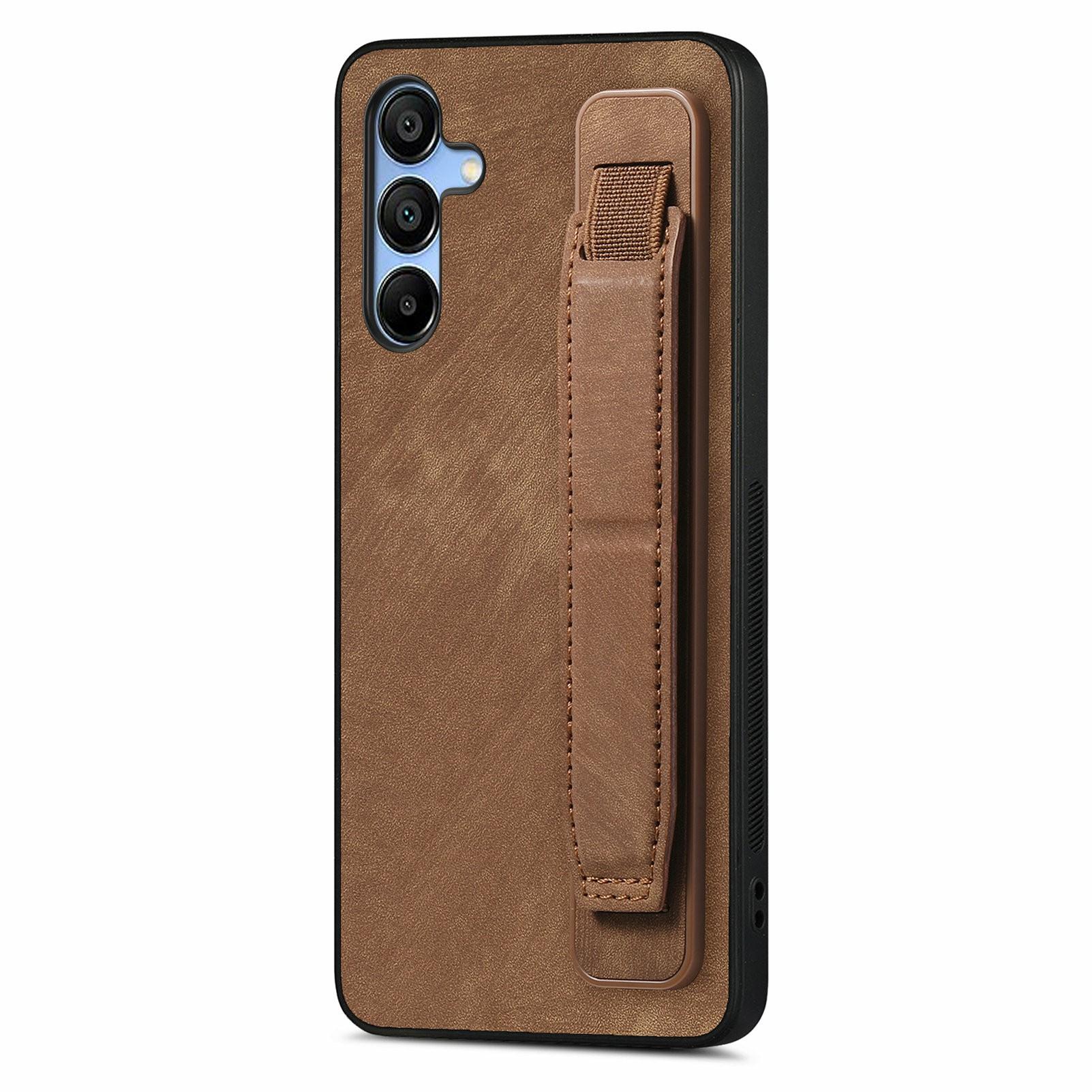 

For Samsung Galaxy A16 4G/5G Case Wristband Leather + TPU Phone Cover D