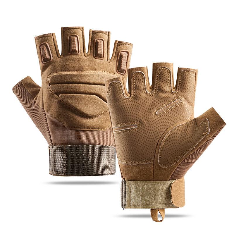 Outdoor gloves half finger non-slip wear-resistant tactical gloves full finger touch screen sports riding protection