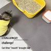 Extra Large Non-Slip Cat Litter Mat - Anti-Tracking, Anti-Splash, Scratch-Resistant, Double Layer, Leak-Proof Sand Control.