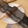 10CM Wide Tulle Mesh Pleated Lace Fabric Needlework Fringed Ribbon Ruffle Trim Lolita Dress Clothing Collar Sewing DIY Material