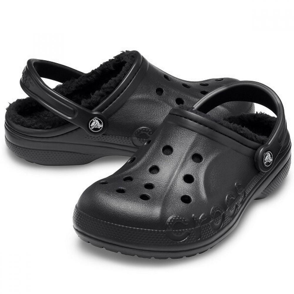 

Crocs 205969 060 Vaya Lined Clogs Black M4W6(230mm)