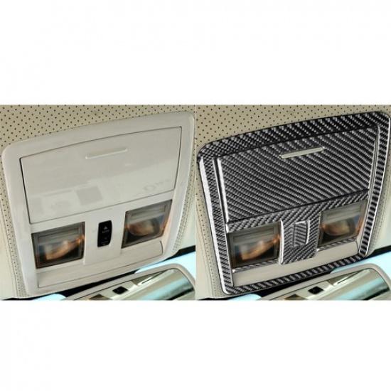 5Pcs Carbon Fiber Interior Overhead Console Cover Trim Fit For Chrysler 300 300C