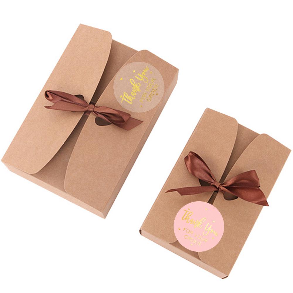 Transparent Self-Adhesive 'Thank You for Your Order' Hot Stamping Sealing Sticker