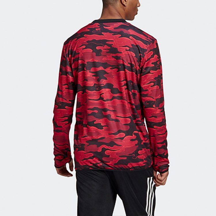 adidas Manchester United Sweatshirts Men's Red Crew Neck Moderate Regular FR6031