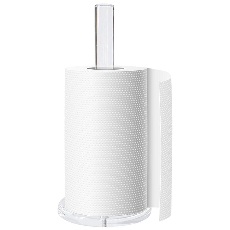 

Transparent Paper Towel Holder Countertop Acrylic Tissue Stand Holder Bathroom Vertical Storage Stand For Dining Room Kitchen China Mainland