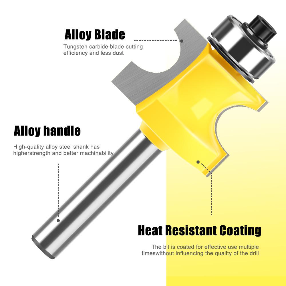 Bearing Angle Edge Beading Knife Cabinet Line Knife Ball Milling Cutter Wooden Stick Milling Cutter Positive Semicircular Knife Engraving Machine