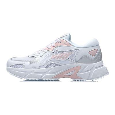 Versatile Comfortable Breathable Lightweight Low-Top Running Shoes Women Sneakers White ARLR004-3