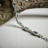 Silver Bracelet with Natural Topaz 7.775ct, Cubic Zirconias, Item Weight 7.72 G (2190912)