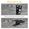 Solar Clamp Lights Outdoor Motion Sensor Waterproof 3 Modes LED Work Light For Camping Fence Garage Garden Lighting