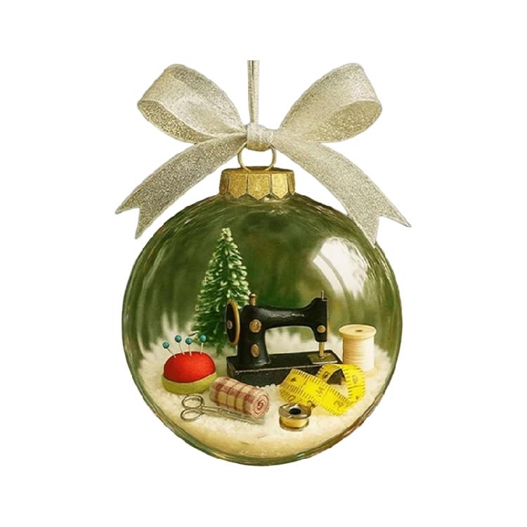  Elegant Christmas Decorative Ornament Christmas Hanging Sewing Balls Ornament For Tree Door And Window Decoration