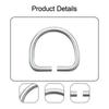 Stainless Steel D Ring Hardware DIY Multipurpose Crafts Connector Ring for Dog Leashes Bags Sewing Projects Luggage Straps