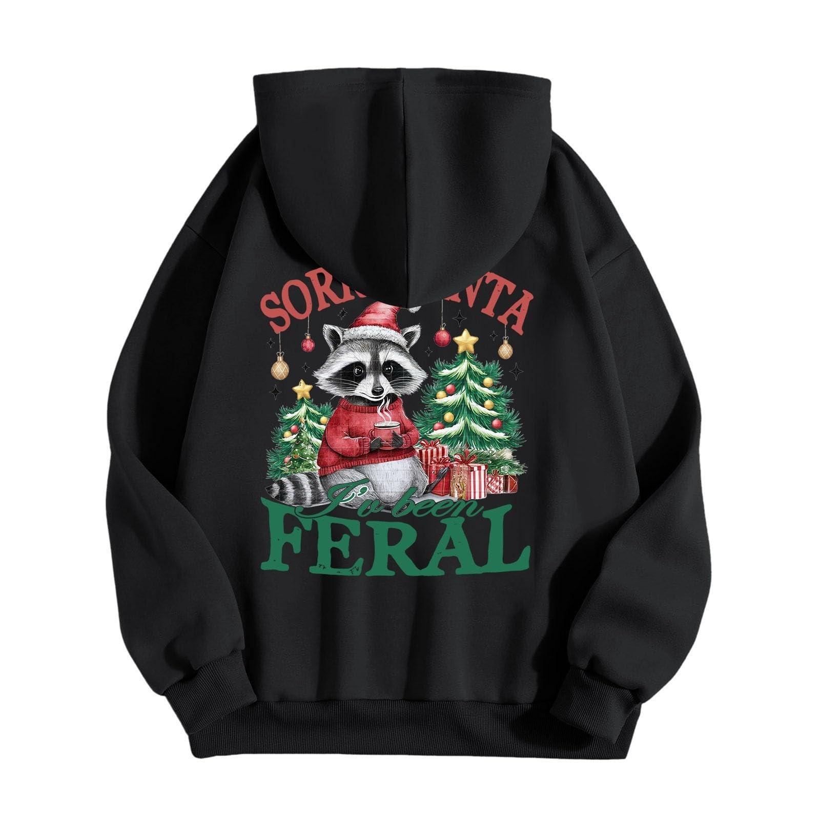 Женская мода легкий длинный рукав пуловер толстовки с капюшоном с карманами графическая — фото 4