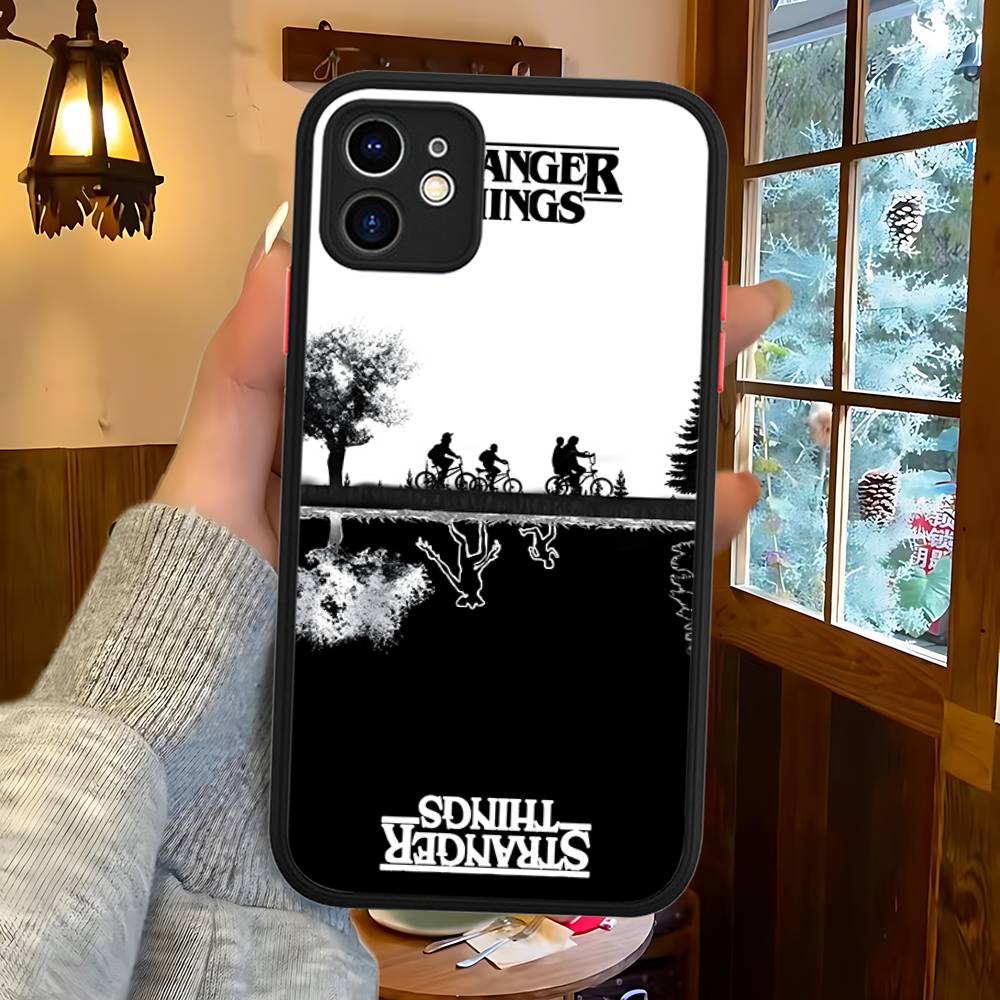 Hot S-Stranger T-Things Phone Case For IPhone 16 15 14 11 12 13 Pro Max Plus 12 XS Max Back Cover Matte Case