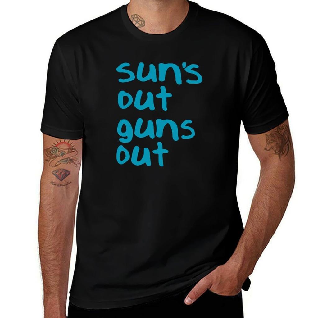 Sun's Out Guns Out - 22 Jump Street T-Shirt All Match Print Short Sleeve Top