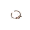 Niche Design Sense Light Luxury Personality Knotted Index Finger Opening Simple Diamond Zircon Women'S High-End Ring