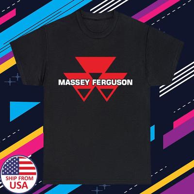 Camiseta Negra Talla S 5XL para Hombre Tractor Massey Ferguson