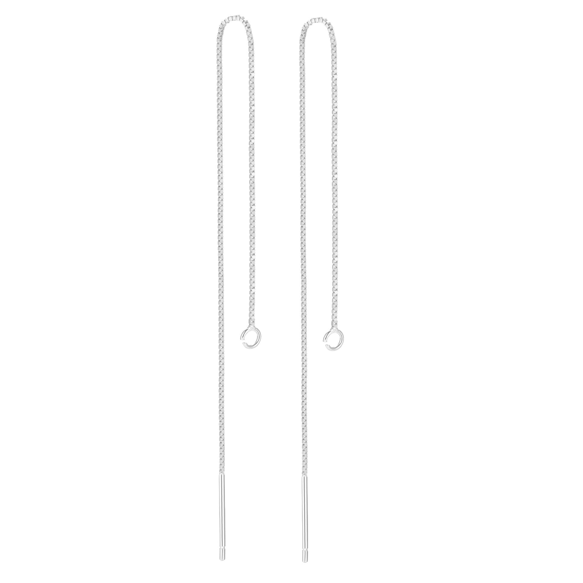 Competitive Price 925 Sterling Silver Earrings Wire Simple for Women 6mm