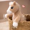 Long Tail Horse Plush Toys with Mane Cartoon Horse Stuffed Toy  Easter Gifts
