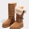 New High-top Snow Boots for Women, Thick-soled Long Cotton Boots and Cotton Shoes