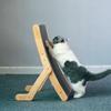 Lit de Salon pour Chat Cadre en Bois Protection des Meubles Poteaux à Gratter d'Intérieur pour Chats Entraînement