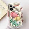 For Realme GT 7 5G 6.78" Case RMX5061 Cartoon Panda New Flower Collection Soft Silicon Cover For Oppo Realme GT7 5G Phone Shell