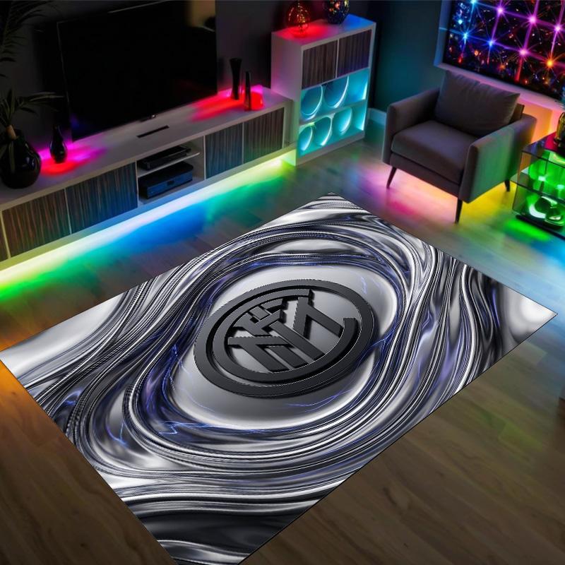 Borussia Dortmund Design Crystal Velvet Carpet Cozy Non?Slip Printed Rug For Bedroom Living Room Entrance
