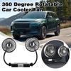 Vehicle-mounted Double-head Fan Multi-functional Electric Magnetic Fan 360° Cooling Fan  Car Rear