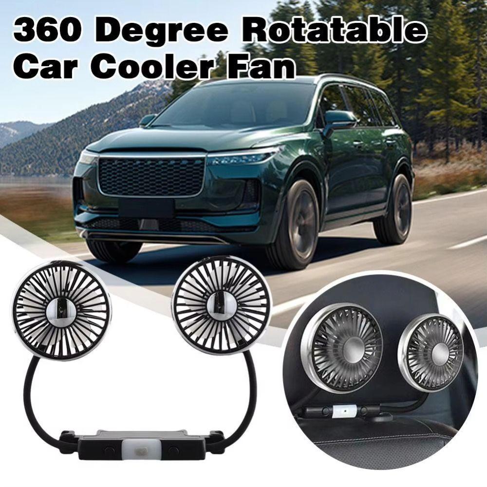 Adjustable Car Fan Vehicle-mounted Electric Magnetic Fan Universal Cooling Fan  Auto