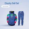 Conjunto de Moletom e Calça Cosplay Chucky, Boneca Fantasma de Personagem de Terror