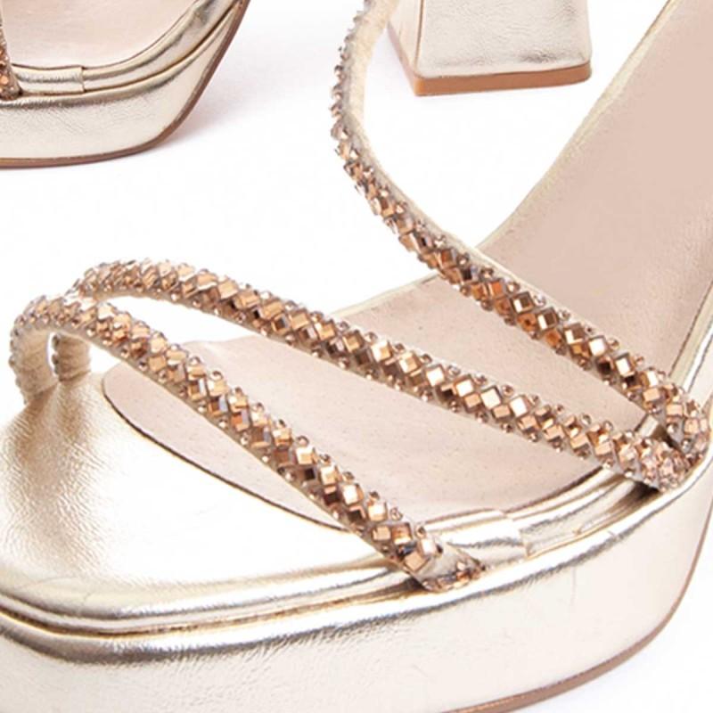 Sandalia De Tacón Para Mujer.  Montevita  Festsand5  88521