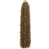 Butterfly Locs Häkelhaar Zöpfe Extensions Weiches Synthetisches Einzel-Weft Faux Locks Lockige Zöpfe Dreadlocks Strähnen Faux Locks