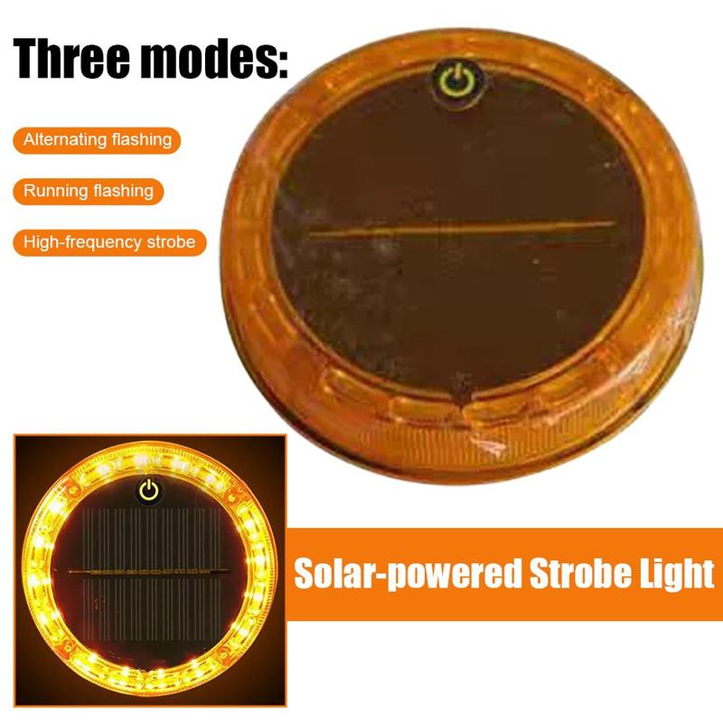 For Roadside Safety Yellow,white,red Solar Tail Light Car Tail Light High-brightness Flashing Three Flashing Modes